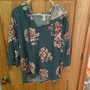 Xhilaration floral hoodie
